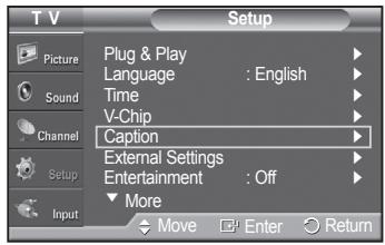 SAMSUNG PN42A450 - Viewing Closed Captions (On-Screen Text Messages) - Digital - 9