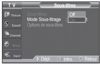 SAMSUNG PN42A450 - Affichage des sous-titres codés (messages à l'écran) - numériques - 9