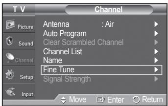 SAMSUNG PN42A450 - Fine Tuning Analog Channels - 1
