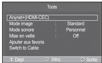 SAMSUNG PN42A450 - Utilisation de la touche TOOLS - 1
