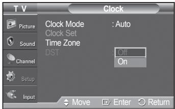 SAMSUNG PN42A450 - Setting the On/Off Timer - 5