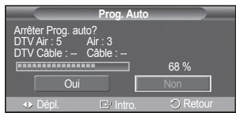 SAMSUNG PN42A450 - Mémorisation des chaînes (méthode automatique) - 5