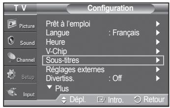 SAMSUNG PN42A450 - Affichage des sous-titres codés (messages à l'écran) - numériques - 8