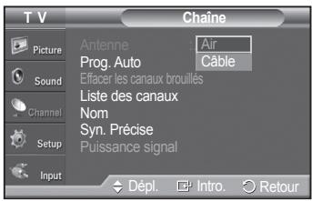 SAMSUNG PN42A450 - Sélection de l'antenne - 1