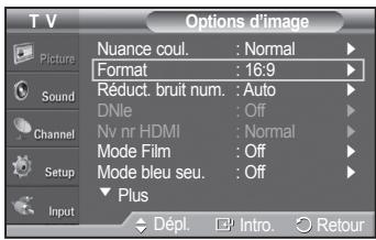 SAMSUNG PN42A450 - Modification du format de l'image - 1