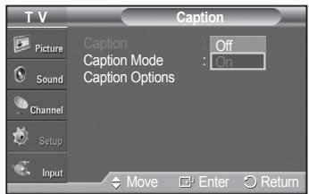 SAMSUNG PN42A450 - Viewing Closed Captions (On-Screen Text Messages) - Digital - 2