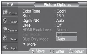 SAMSUNG PN42A450 - Setting the Film Mode - 6
