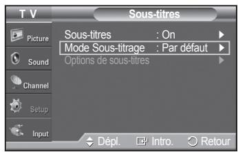 SAMSUNG PN42A450 - Affichage des sous-titres codés (messages à l'écran) - numériques - 10