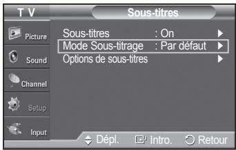 SAMSUNG PN42A450 - Affichage des sous-titres codés (messages à l'écran) - numériques - 3