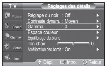 SAMSUNG PN42A450 - Activation de la correction gamma - 5