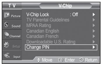SAMSUNG PN42A450 - Setting Up Your Personal ID Number (PIN) - 3
