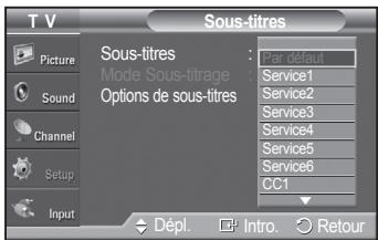 SAMSUNG PN42A450 - Affichage des sous-titres codés (messages à l'écran) - numériques - 4
