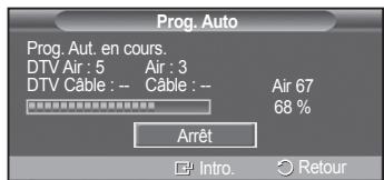 SAMSUNG PN42A450 - Mémorisation des chaînes (méthode automatique) - 4