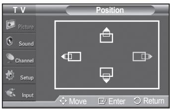 SAMSUNG PN42A450 - Changing the Screen Position - 2