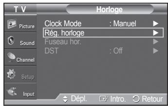 SAMSUNG PN42A450 - Option 1: réglage manuel de l'horloge - 4