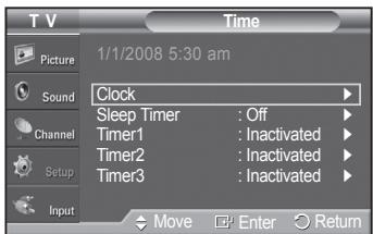 SAMSUNG PN42A450 - Setting the On/Off Timer - 2