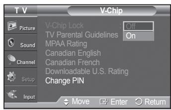 SAMSUNG PN42A450 - How to Enable/Disable the V-Chip - 2
