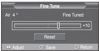 SAMSUNG PN42A450 - Fine Tuning Analog Channels - 3