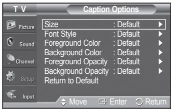 SAMSUNG PN42A450 - Viewing Closed Captions (On-Screen Text Messages) - Digital - 6