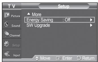 SAMSUNG PN42A450 - Using the Energy Saving Feature - 1