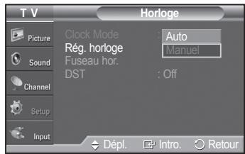 SAMSUNG PN42A450 - Option 1: réglage manuel de l'horloge - 3