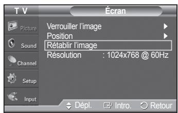 SAMSUNG PN42A450 - Initialisation de la position de l'écran - 4
