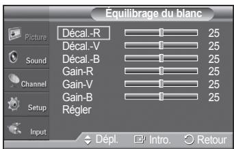 SAMSUNG PN42A450 - Activation de l'équilibrage du blanc - 6