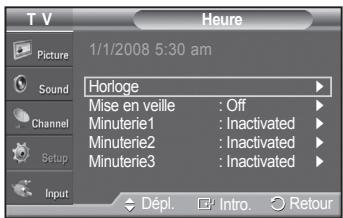 SAMSUNG PN42A450 - Réglage de la minuterie activée/désactivée - 2