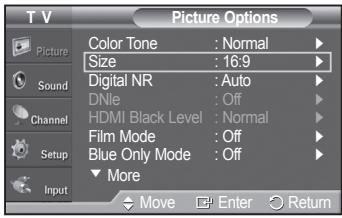SAMSUNG PN42A450 - Changing the Screen Size - 1
