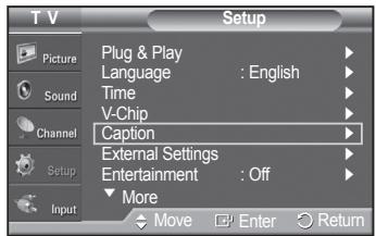 SAMSUNG PN42A450 - Viewing Closed Captions (On-Screen Text Messages) - Digital - 1
