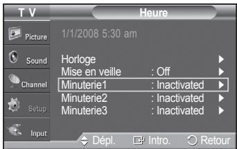 SAMSUNG PN42A450 - Réglage de la minuterie de mise en veille - 1