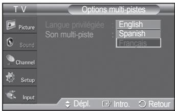 SAMSUNG PN42A450 - Langue privilégiée - 2