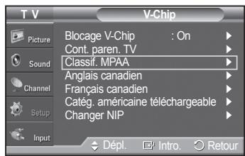 SAMSUNG PN42A450 - L'écran contrôle parental TV s'affiche. - 5