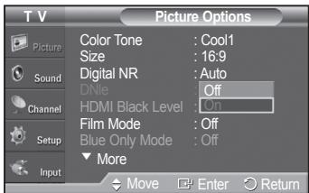 SAMSUNG PN42A450 - Setting the Film Mode - 2