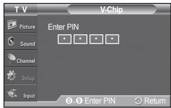 SAMSUNG PN42A450 - How to Enable/Disable the V-Chip - 1