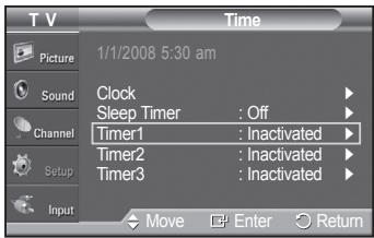 SAMSUNG PN42A450 - Setting the On/Off Timer - 7
