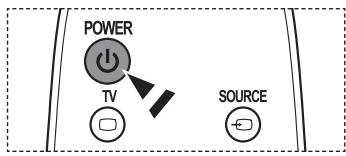 SAMSUNG PN42A450 - Turning the TV On and Off - 1
