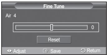 SAMSUNG PN42A450 - Fine Tuning Analog Channels - 2
