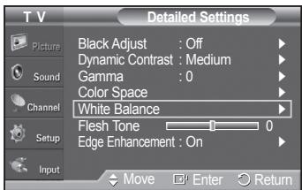 SAMSUNG PN42A450 - Activating White Balance - 5