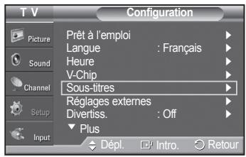 SAMSUNG PN42A450 - Affichage des sous-titres codés (messages à l'écran) - numériques - 1