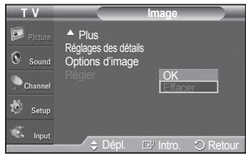 SAMSUNG PN42A450 - Rétablir les réglages de l'image sur les réglages par défaut - 1
