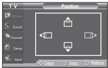 SAMSUNG PN42A450 - Initialisation de la position de l'écran - 3
