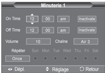 SAMSUNG PN42A450 - Réglage de la minuterie de mise en veille - 2
