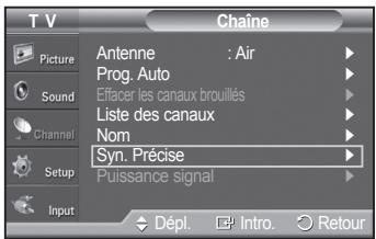 SAMSUNG PN42A450 - Syntonisation précise des canaux analogiques - 1