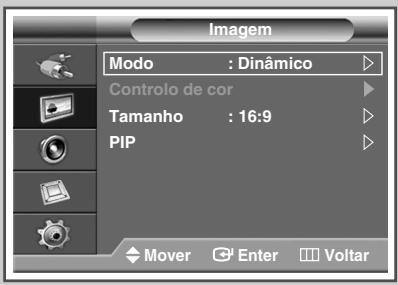 SAMSUNG PPM42M7HBP - Como alterar o padrão de imagem - 1