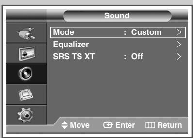 SAMSUNG PPM42M7HBP - Setting the TruSurround XT - 1