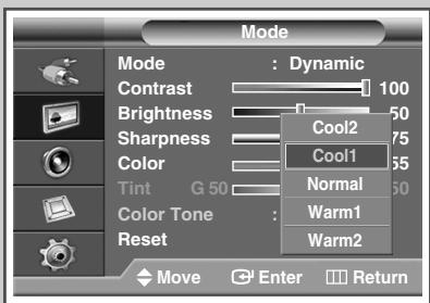 SAMSUNG PPM42M7HBP - Customizing the Picture Settings - 4