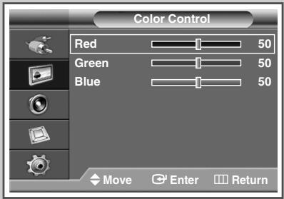 SAMSUNG PPM42M7HBP - Adjusting the RGB Color (PC Mode) - 2