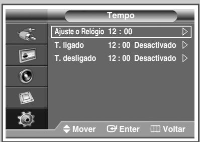 SAMSUNG PPM42M7HBP - Como ajustar e exibir a hora - 2