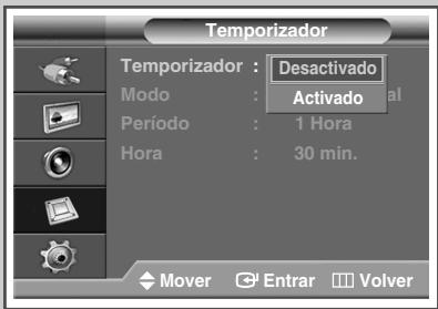 SAMSUNG PPM42M7HBP - Ajuste del temporizador de la funciona Proteccion Pantalla inactiva - 2